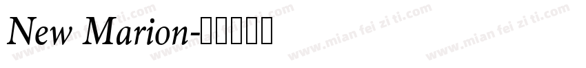 New Marion字体转换